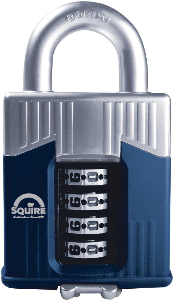 Squire Warriorcombi55 Padlock 4 Wheel 55mm Combination