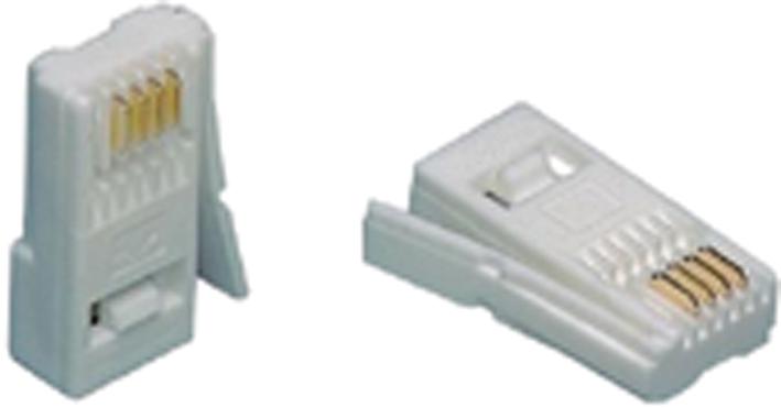 Titan 431/a Telephone Line Plug, 4 Way, 431A, Pk 25