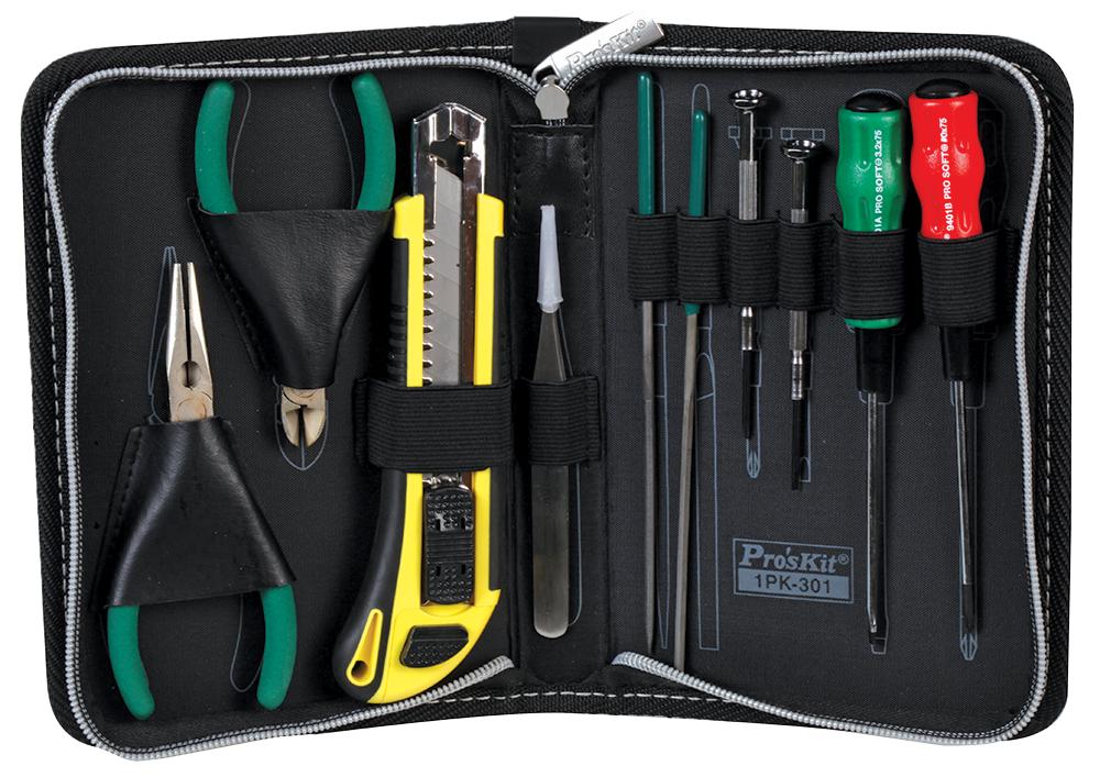 Pro's Kit 1Pk-301-Wdm Compact Service Tool Kit, 10Pc