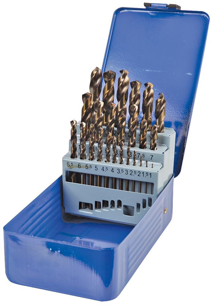 Clarke International 1801384. Drill Bit Set, Cobalt Metric 25Pc