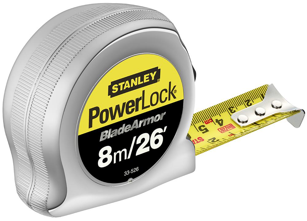 Stanley 0-33-526 Tape Measure, 8M, Powerlock