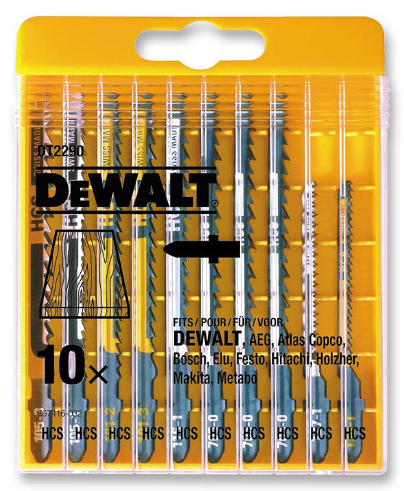 Dewalt Dt2290-Qz Jigsaw Blade, 10 Piece - Wood