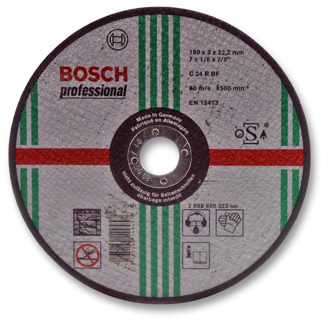 Bosch Professional (Blue) 2608600323 Grinding Disc, 80Mps, 22.23mm Bore