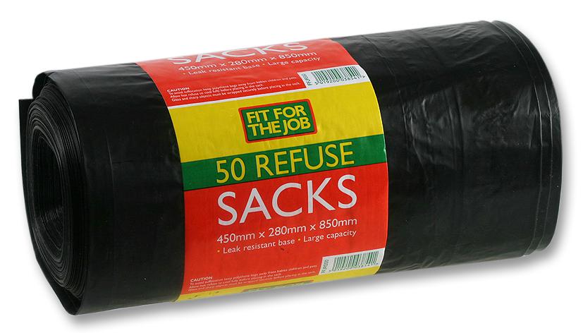 Prodec Ffjrs50 Refuse Sacks, 50Pk