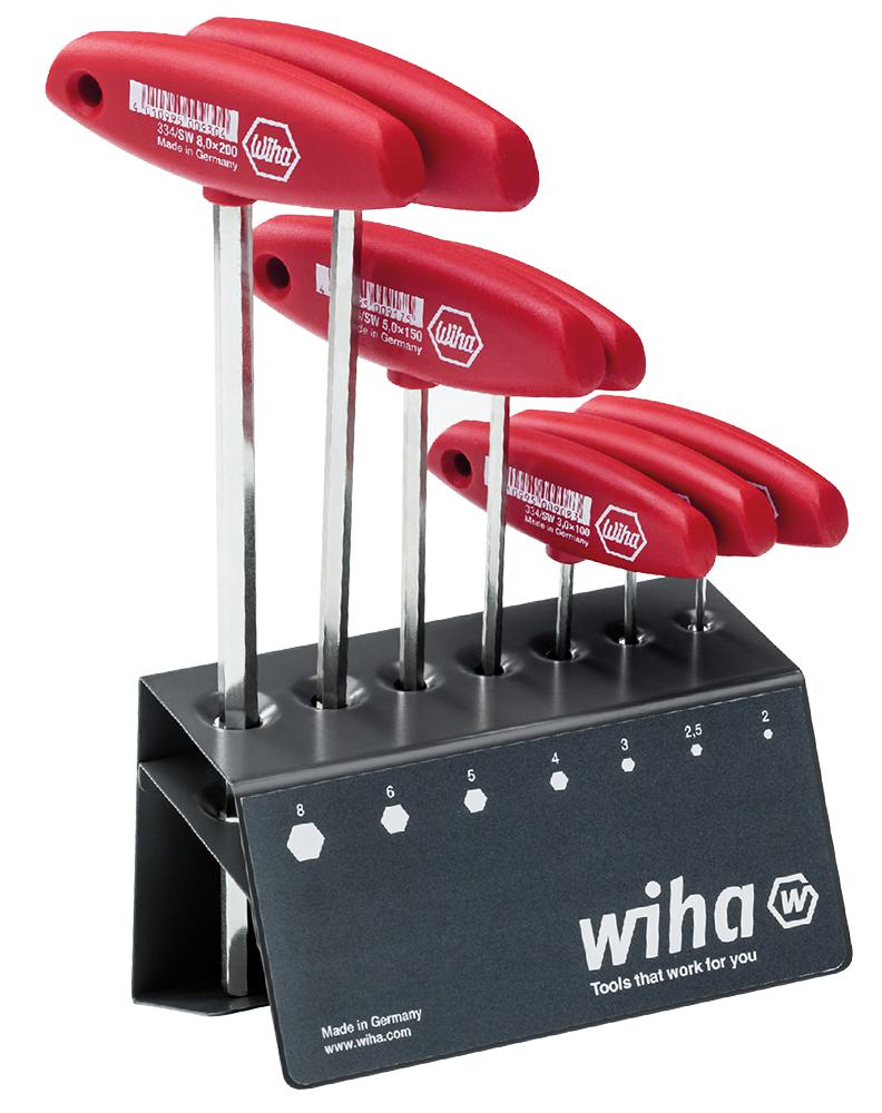 Wiha 00953 Hex Set, Torx, L-Key, T-Handle, 7Piece