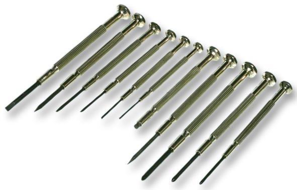 Duratool D00394 Screwdriver Set, Jeweller, 11Pc