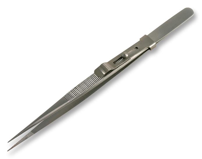 Shesto Tw1093/fr Fine Serrated Locking Tweezers