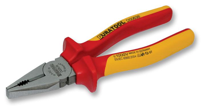 Duratool D00638 Combination Plier, Vde, 180mm