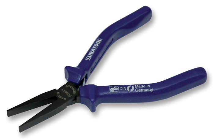 Duratool D00643 Plier, Flat Nose, 130mm