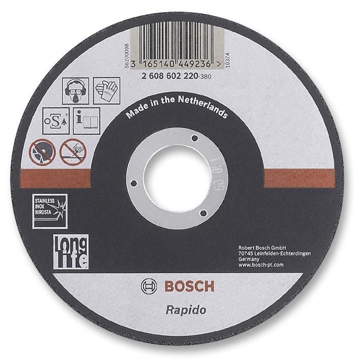 Bosch Professional (Blue) 2608602221 Grinding Disc, 80Mps, 22.23mm Bore