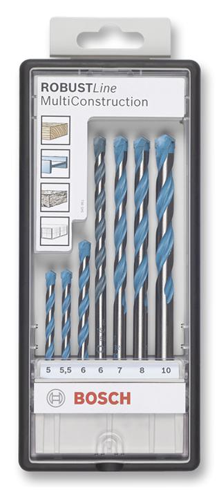 Bosch 2607010546 Drill Bit Set, Multiconstruction, 7Pc