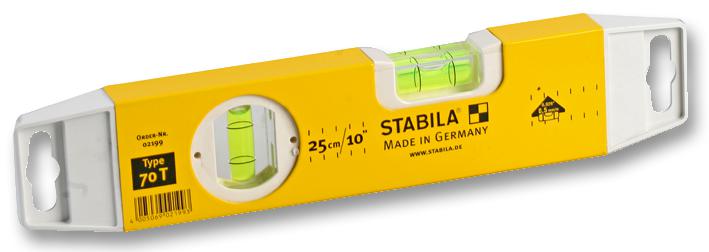 Stabila 02199 Spirit Level, Torpedo, 25Cm