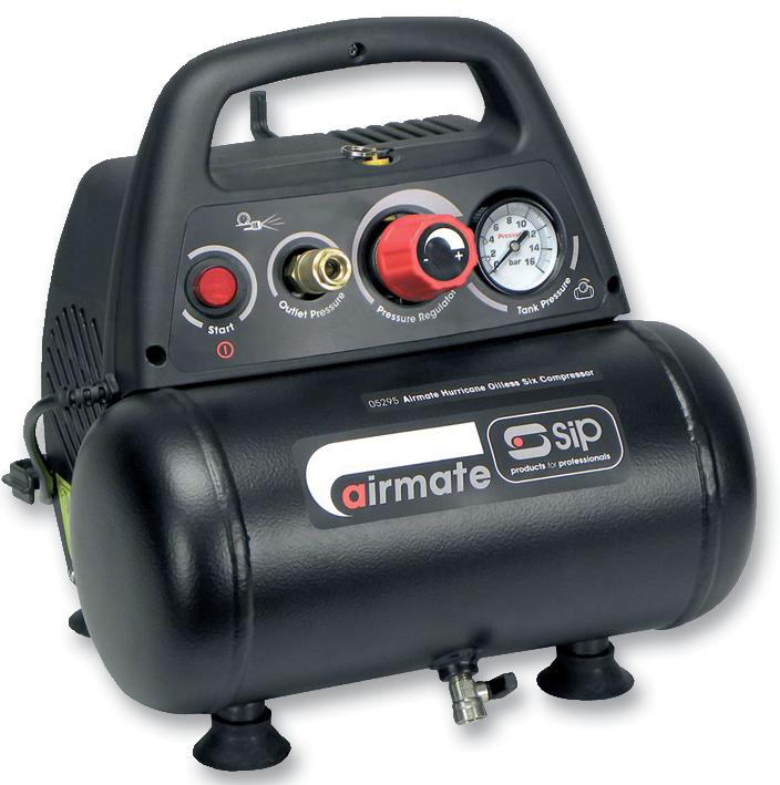 Sip 05295 Airmate Hurricane Compressor 1.5Hp 6L