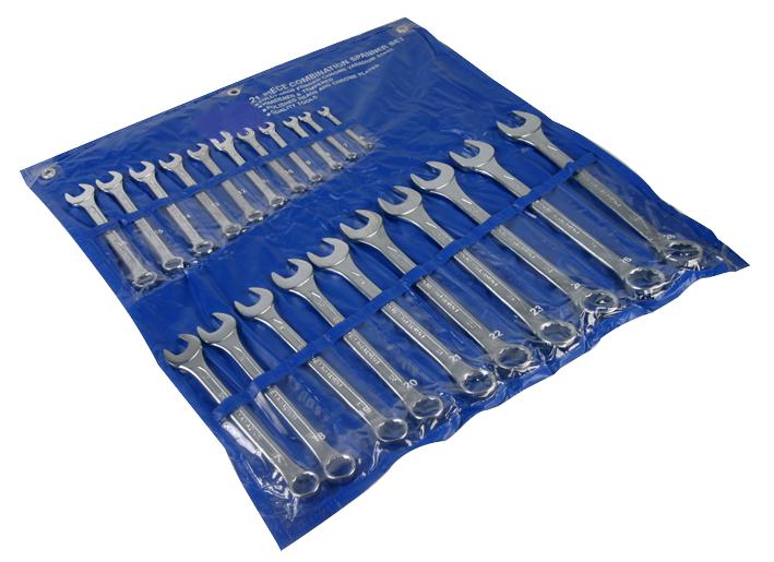 Duratool D02323 Spanner Set, Combination, 21Pcs