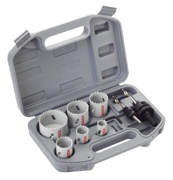 Bosch 2608580804 Electricians Holesaw Set, 9 Piece