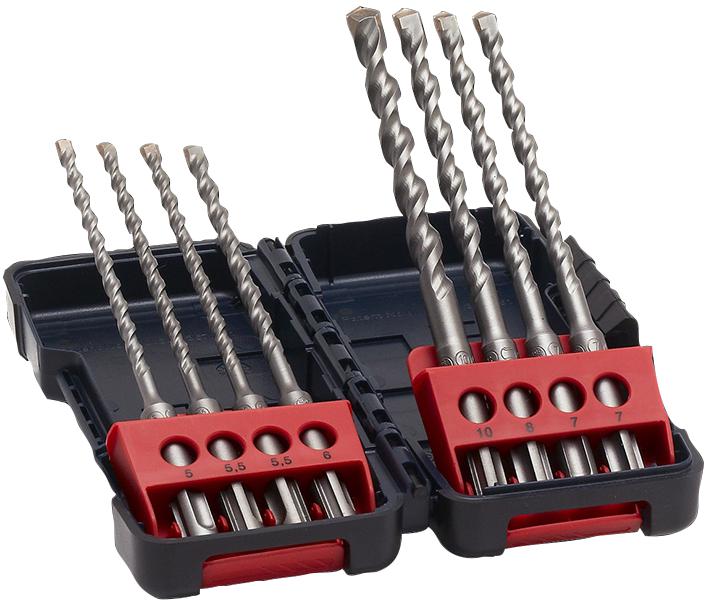 Bosch 2607019904 Sds Drill Set, 8Pc