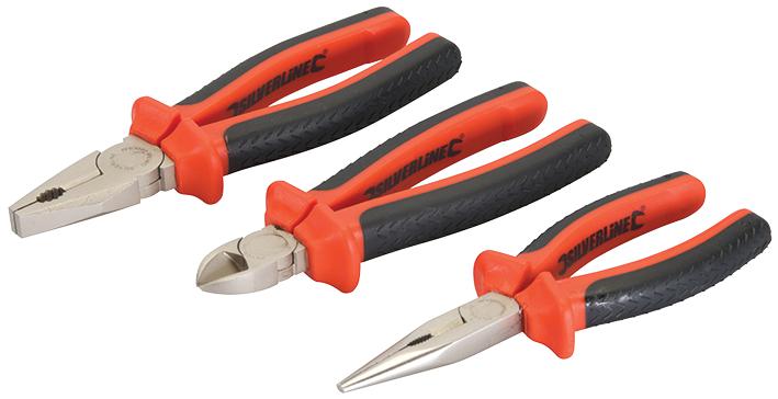 Silverline 282501 Vde Plier Set, 3Pc