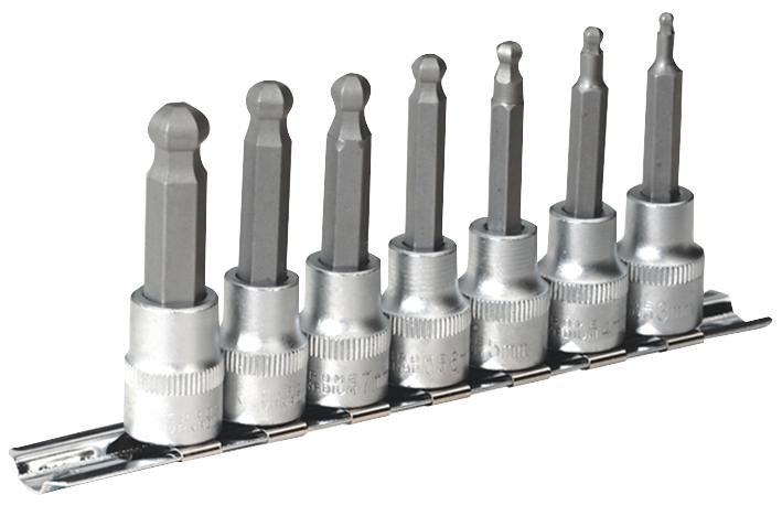 Sealey Ak621 Hex Socket Set,ball, 62mm, 3/8 In