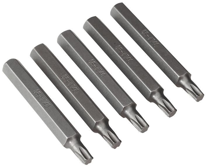 Sealey Tx40L5 Star Bits, T40, Long, 5 Pack