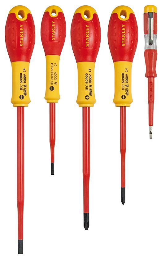 Stanley Xtht0-62693 Screwdriver Set, Vde, Slim, Pz, 5Pc