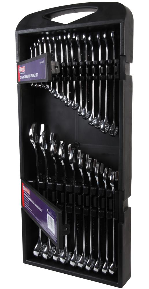 Duratool D03082 Spanner Set, Tray, 25Pc, 6-32mm