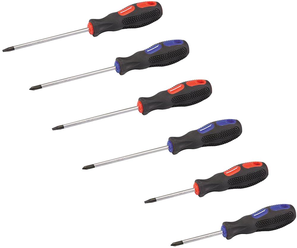 Silverline 244137 Screwdriver Set, Slot/philips, 6Pc