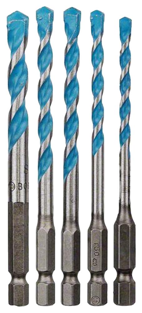 Bosch 2608590181 Multiconstruction Drill Bit, Hex Set 5Pc