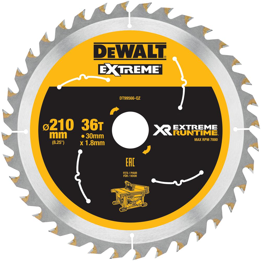 Dewalt Dt99566-Qz Xr Extreme Table Saw Blade 210X30mm 36T