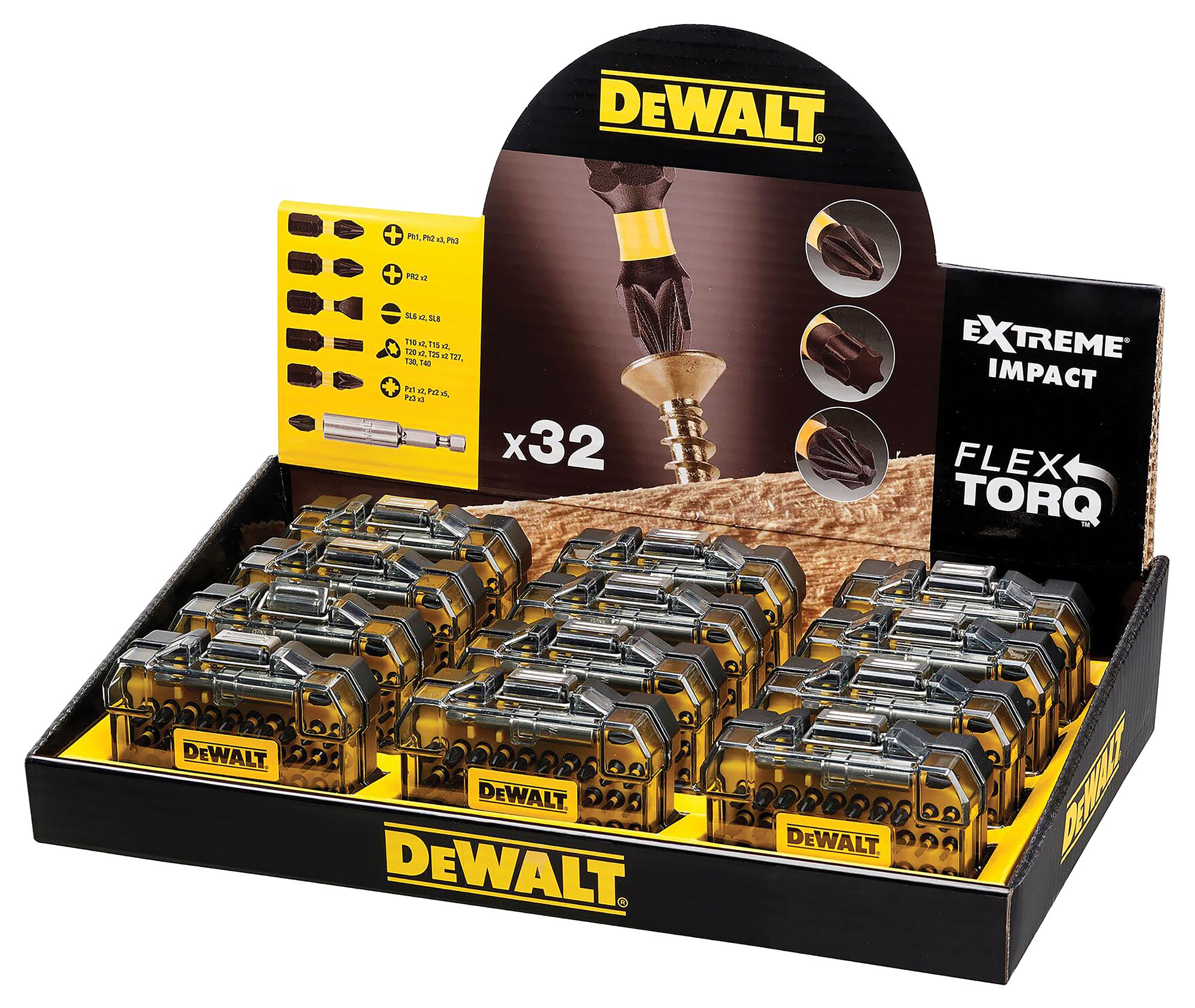 Dewalt Dt70523Tm-Qz Impact Screwdriver Bit Set 32Pc Bulk X12