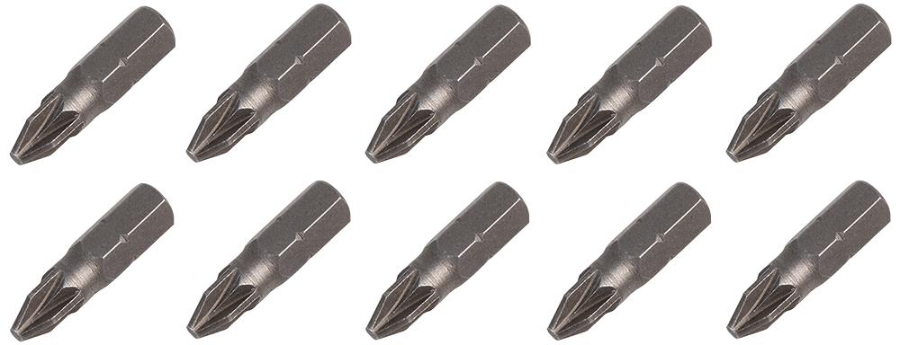 Duratool D03246 Screwdriver Bits, Pz2 X 25mm (Pk10)