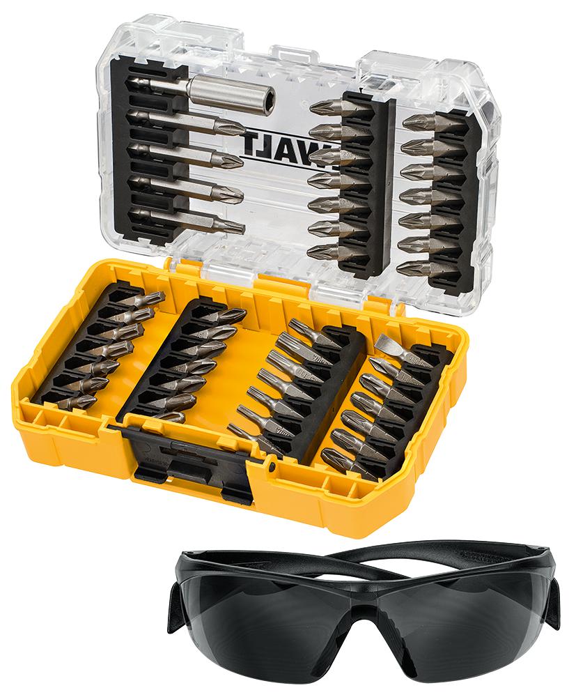 Dewalt Dt70703-Qz 47Pc Screw Driving Set+Safety Glasses