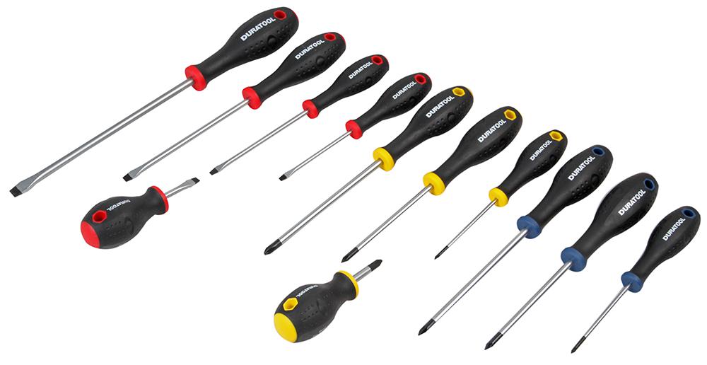 Duratool D03441 Screwdriver Set, 12 Piece