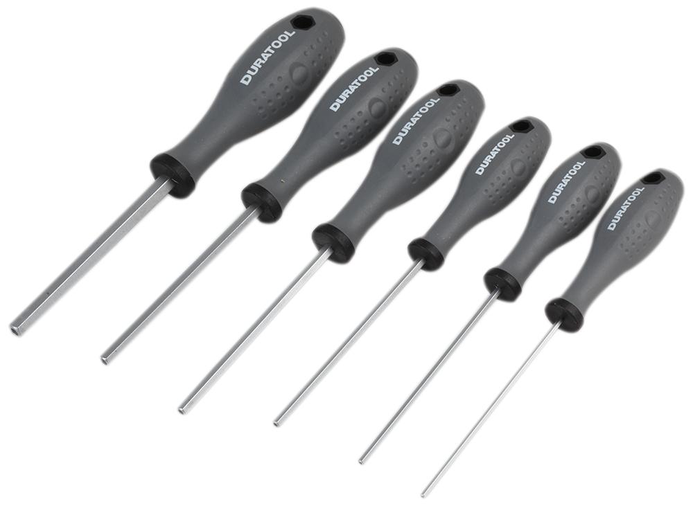 Duratool D03444 Tamperproof Hex Screwdriver Set, 6 Piece