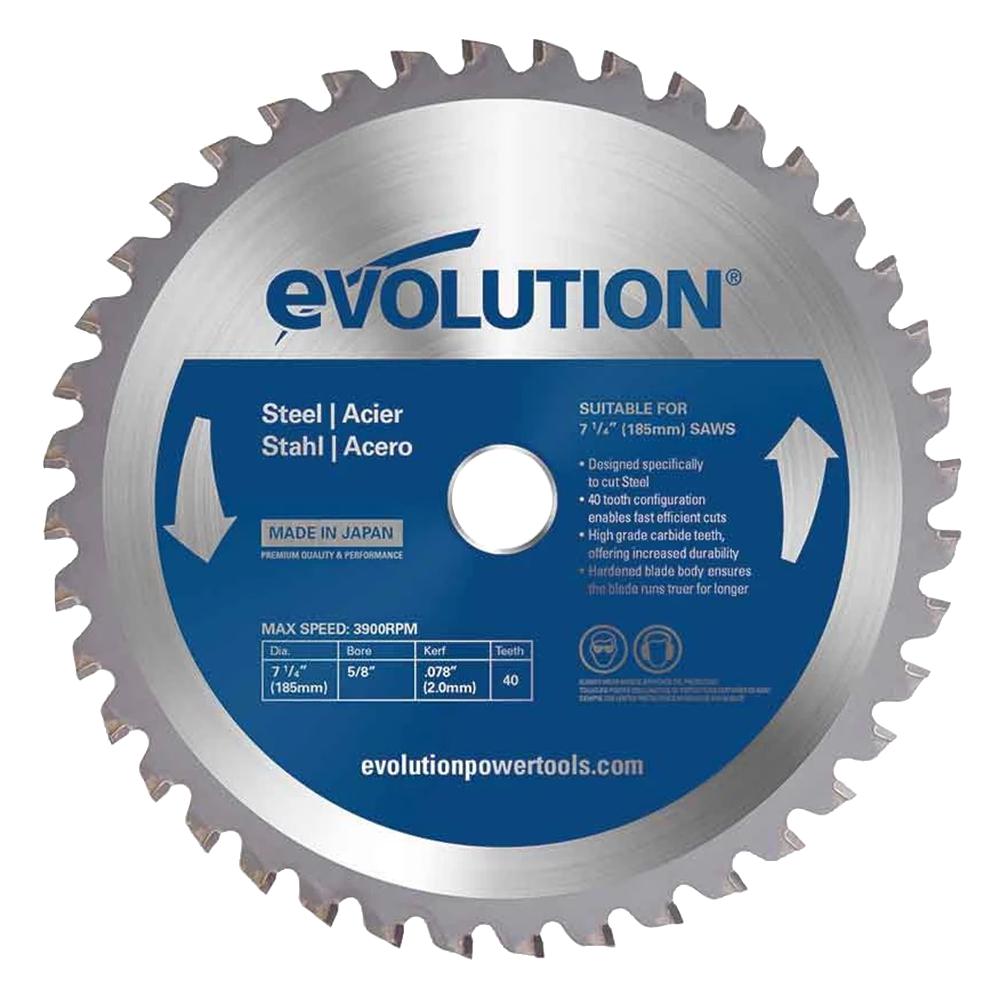 Evolution M185Tct-40Cs Mild Steel Blade 185mm (40T)