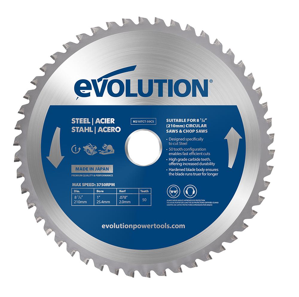 Evolution M210Tct-50Cs Mild Steel Blade 210mm (50T)