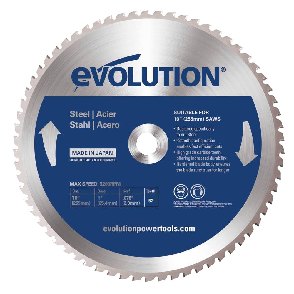 Evolution M255Tct-52Ms Mild Steel Blade 255mm (52T)