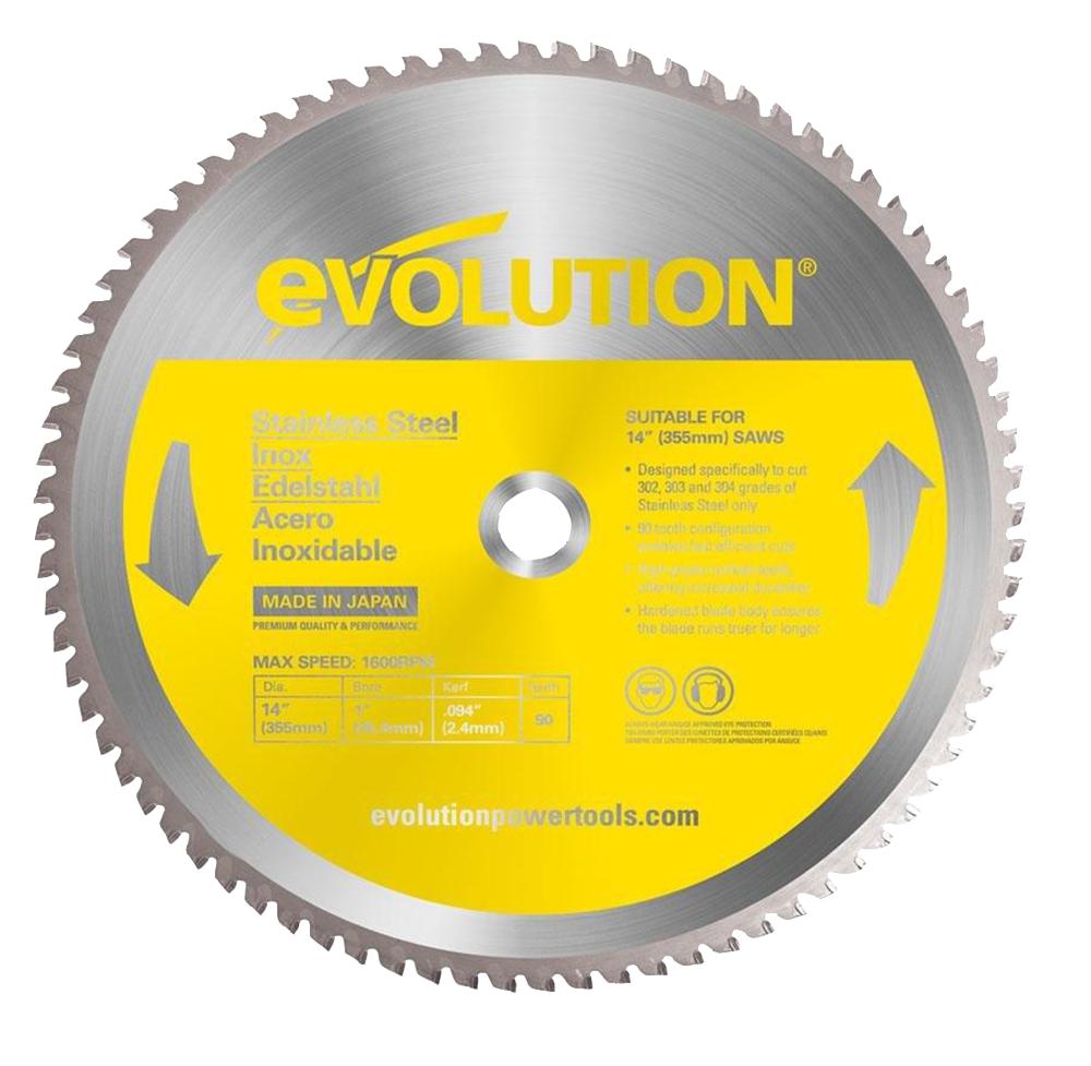 Evolution S355Tct-90Cs Stainless Steel Blade 355mm (90T)