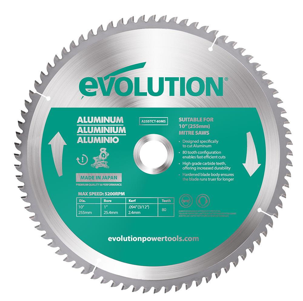 Evolution A255Tct-80Ms Aluminium Blade 255mm (80T)