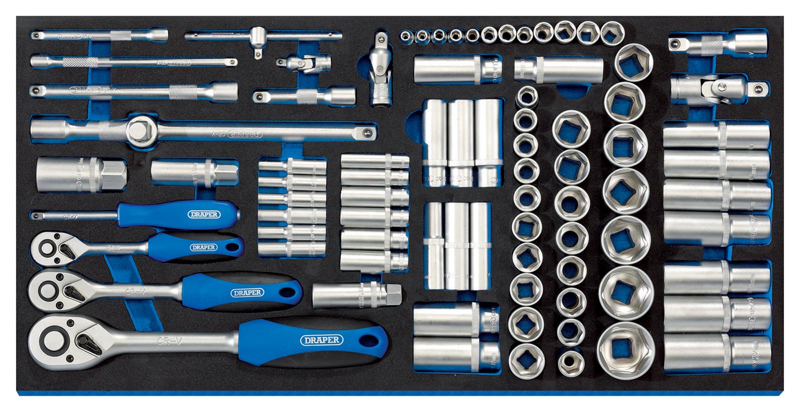 Draper Tools 63540 Socket & Ratchet Set, 84Pc