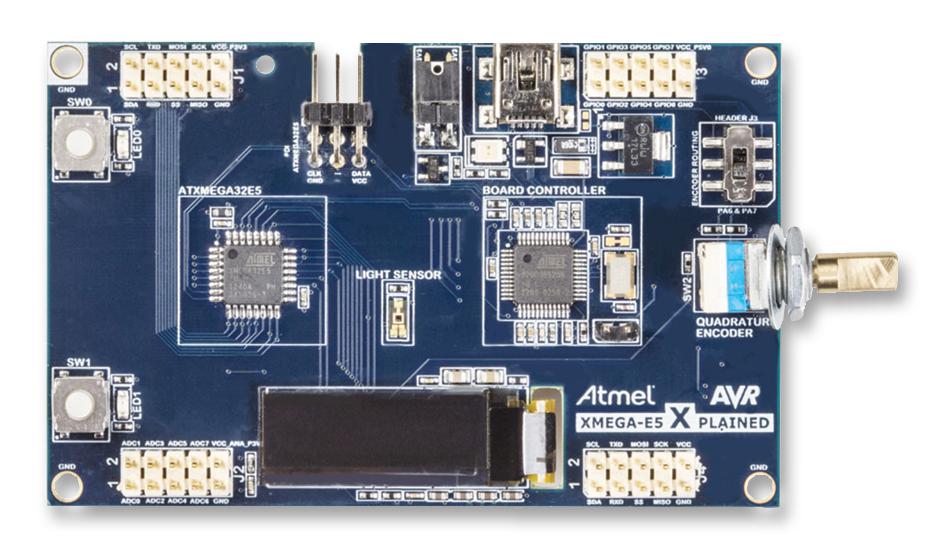 Microchip Technology Technology Atxmegae5-Xpld Atxmega32E, Xpld, Oled Display, Dev Kit