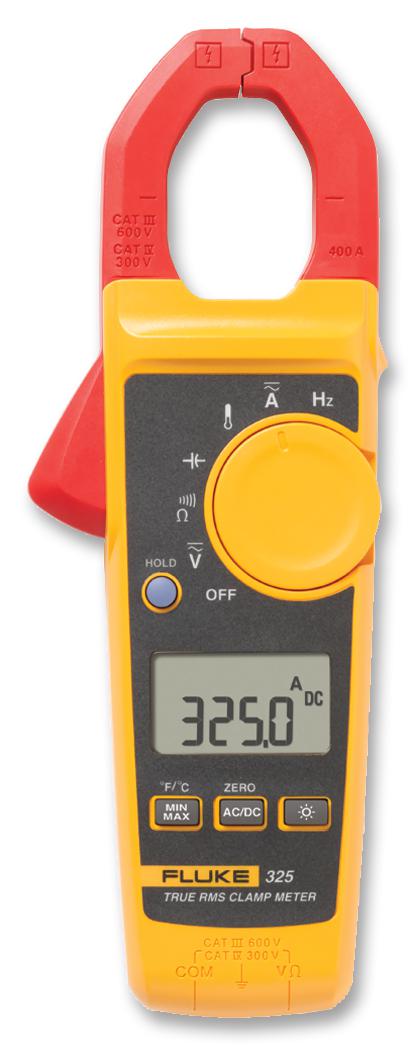 Fluke Fluke 325 Clamp Meter, Trms, Auto, Ac/dc, 400A