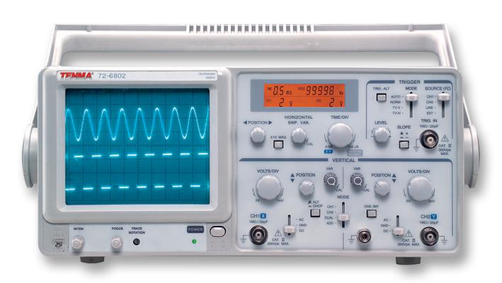 Tenma 72-6802 Oscilloscope, 2 Ch, 30Mhz