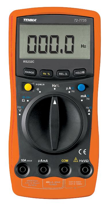 Tenma 72-7735 Multimeter, Digital, Hand Held, 3999