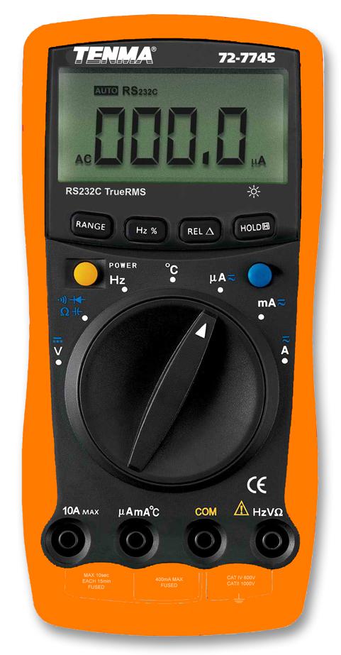 Tenma 72-7750 Multimeter, Dig, Hand Held, 3.75 Digits