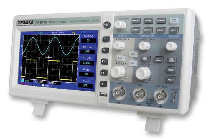 Tenma 72-8710 Oscilloscope, 2Ch, 100Mhz, 1Gsps