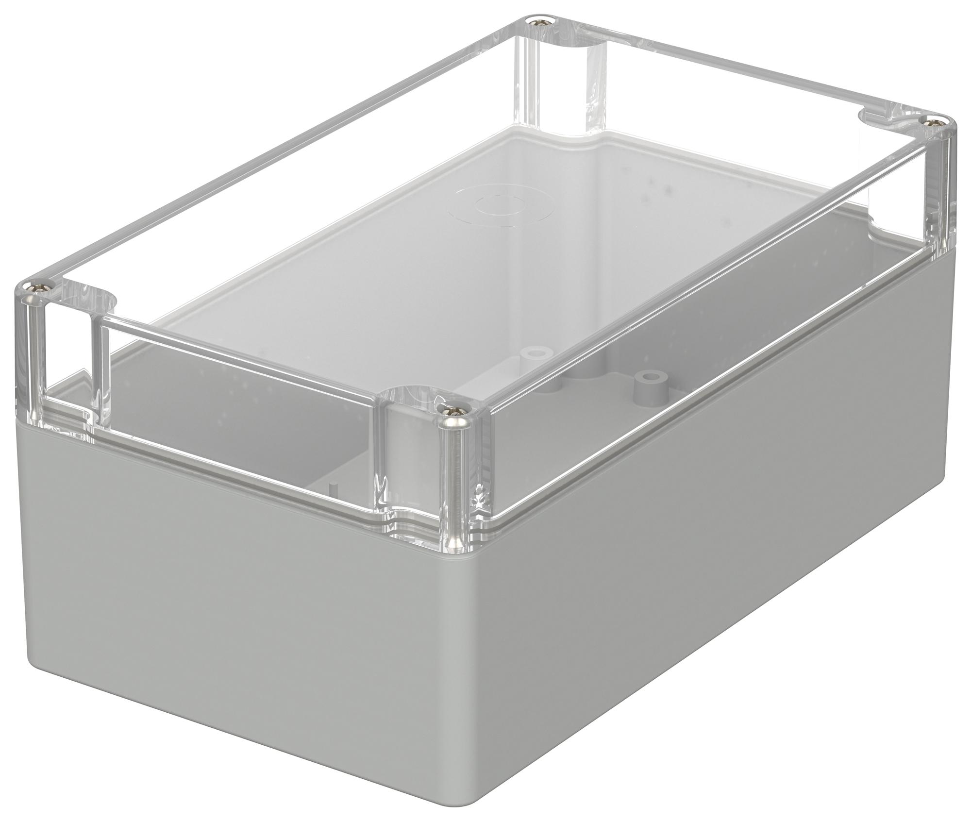 Bopla 02237100 Small Enclosure, Pc, Grey/clear