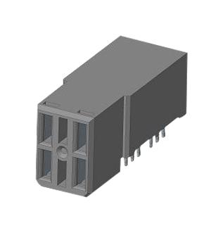 Amphenol Communications Solutions 10052620-5455P00Lf Backplane Connector, R/a Rcpt, 4P, Press Fit