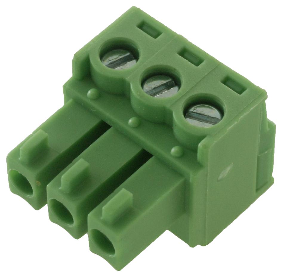 Multicomp Ebk-03-B Terminal Block, Eurostyle, 3 Position 24-12Awg