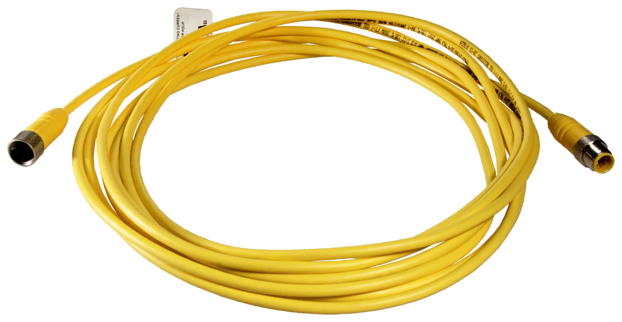 Lumberg Automation Rst 4-Rkt 4-633/5M Sensor Cordset, M12 4 Position Male To Female, 5M