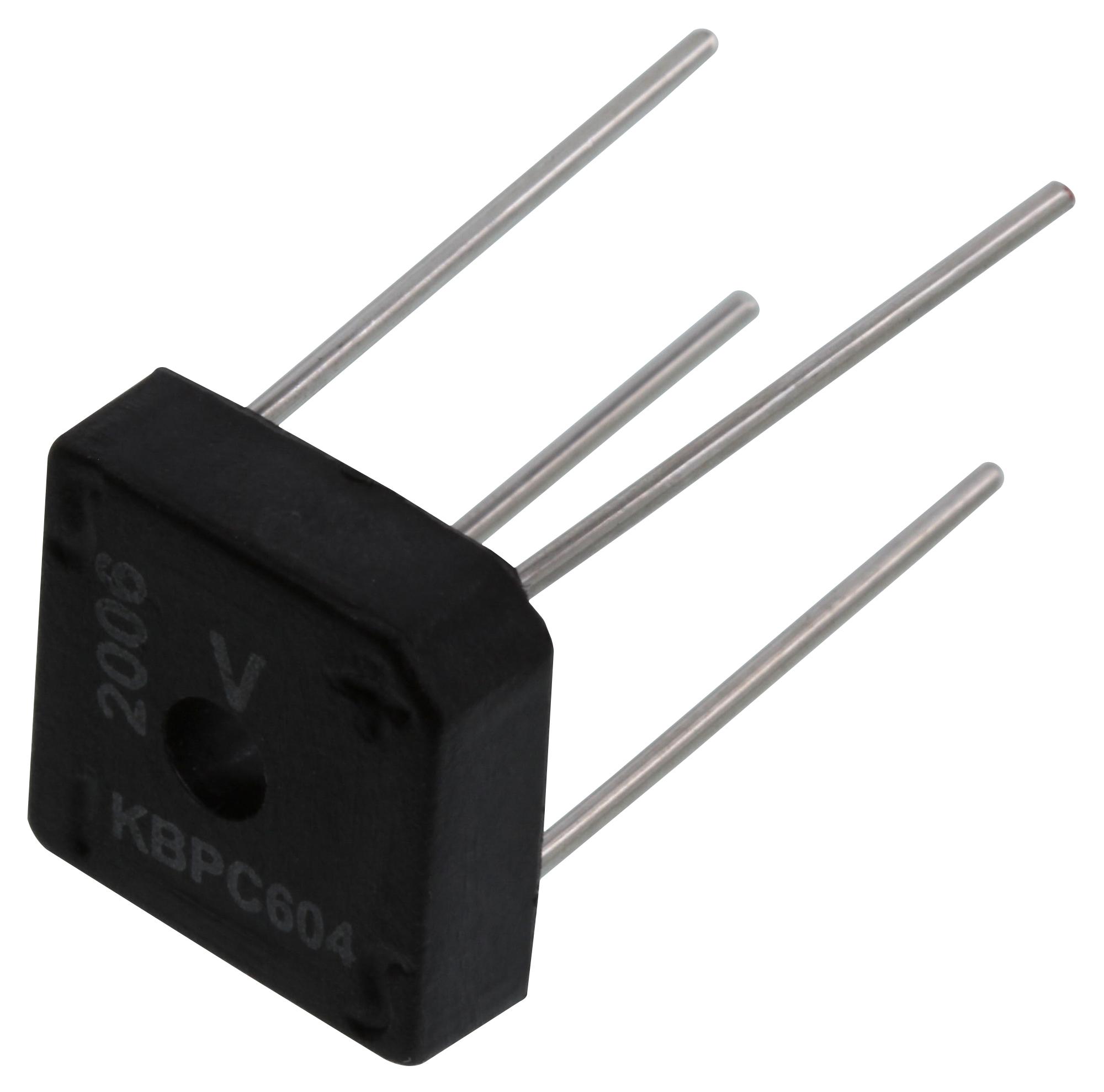 Vishay Vs-Kbpc604 Bridge Rectifier, Single Phase, 6A, 400V Though Hole